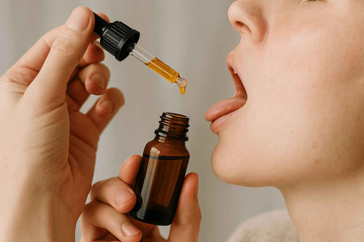 Einnahme von CBD-Öl